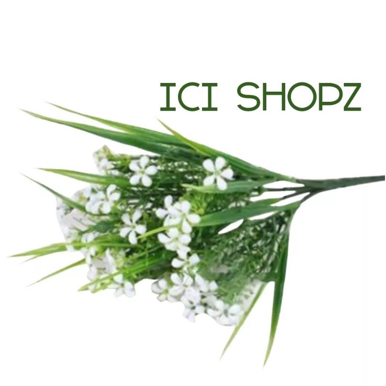 Bunga Gypsophila Melati Putih / Bunga Artificial 5 Cabang-PUTIH