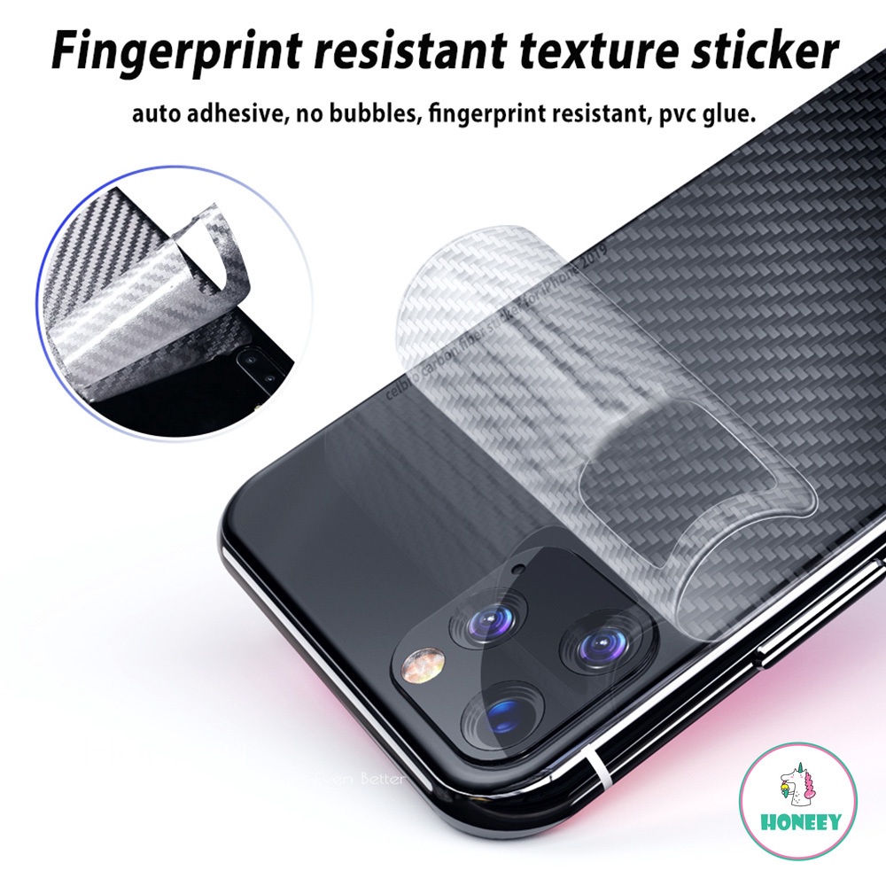 Clearance sale Matte Back Screen Protector for IPhone 6s 7 8 Plus XS Max 11 Pro Max Protective Film Carbon Fiber Sticker