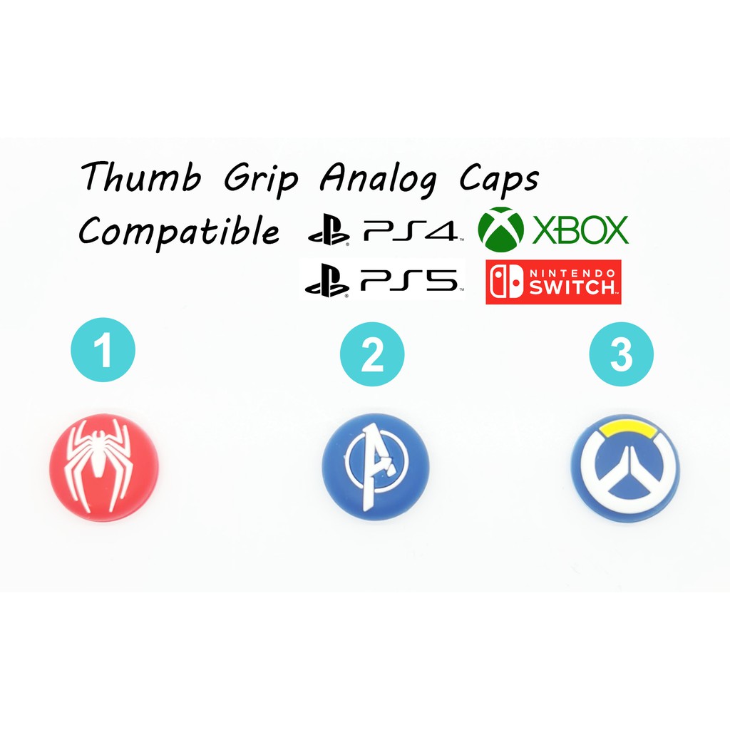 Thumb Grip Analog Caps For Controller PS5/Xbox/PS4/Nintendo Switch