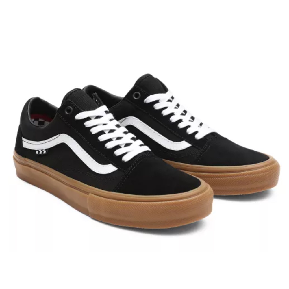 PROMO HARI INI !!!! SEPATU VANS BLACK GUM HITAM SOLE COKLAT OLDSKOOL SEKOLAH SANTAI PREMIUM TERBARU