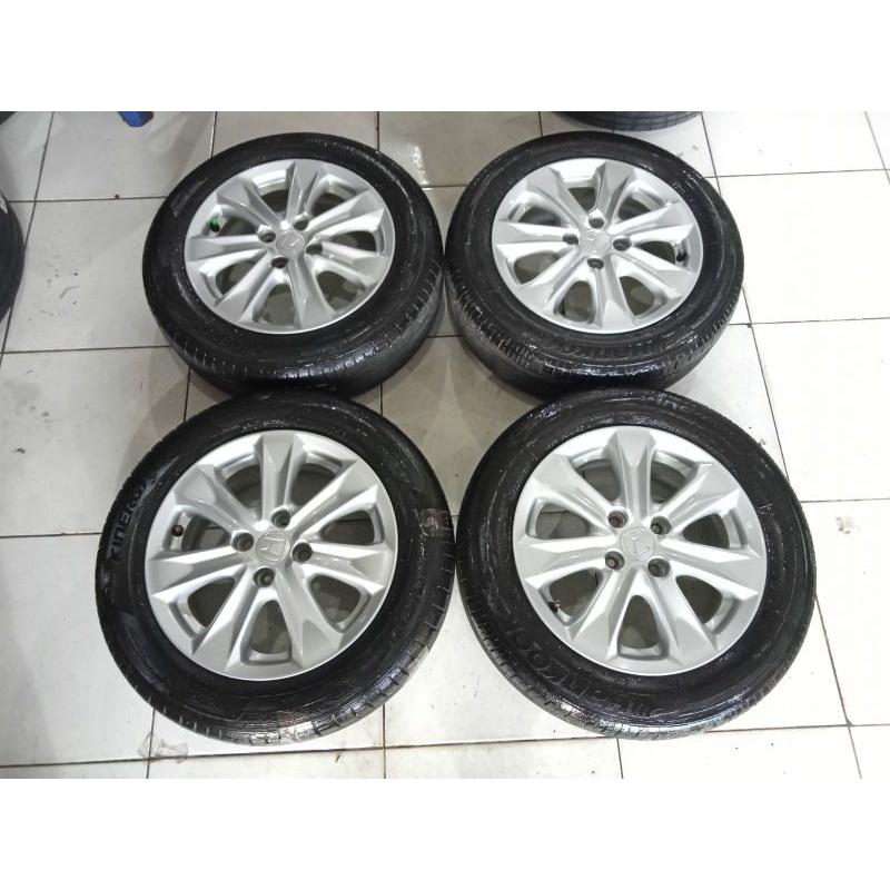 Velg Mobil Second Original Jazz s Ring 15 H4x100 + Ban Hankook 175 65 R15 Buat Vios City Agya Ayla s