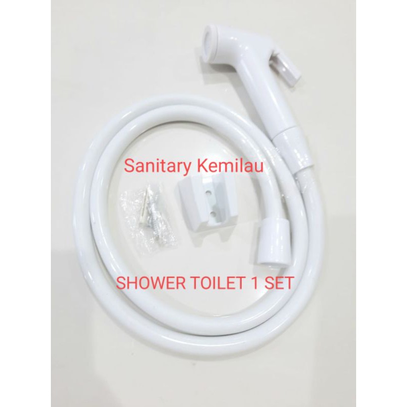 JET SHOWER BIDET TOILET PUTIH - JET SHOWER CEBOK KAMAR MANDI - KEPALA BIDET WHITE - SEMPROTAN SHOWER BIDET SET MURAH