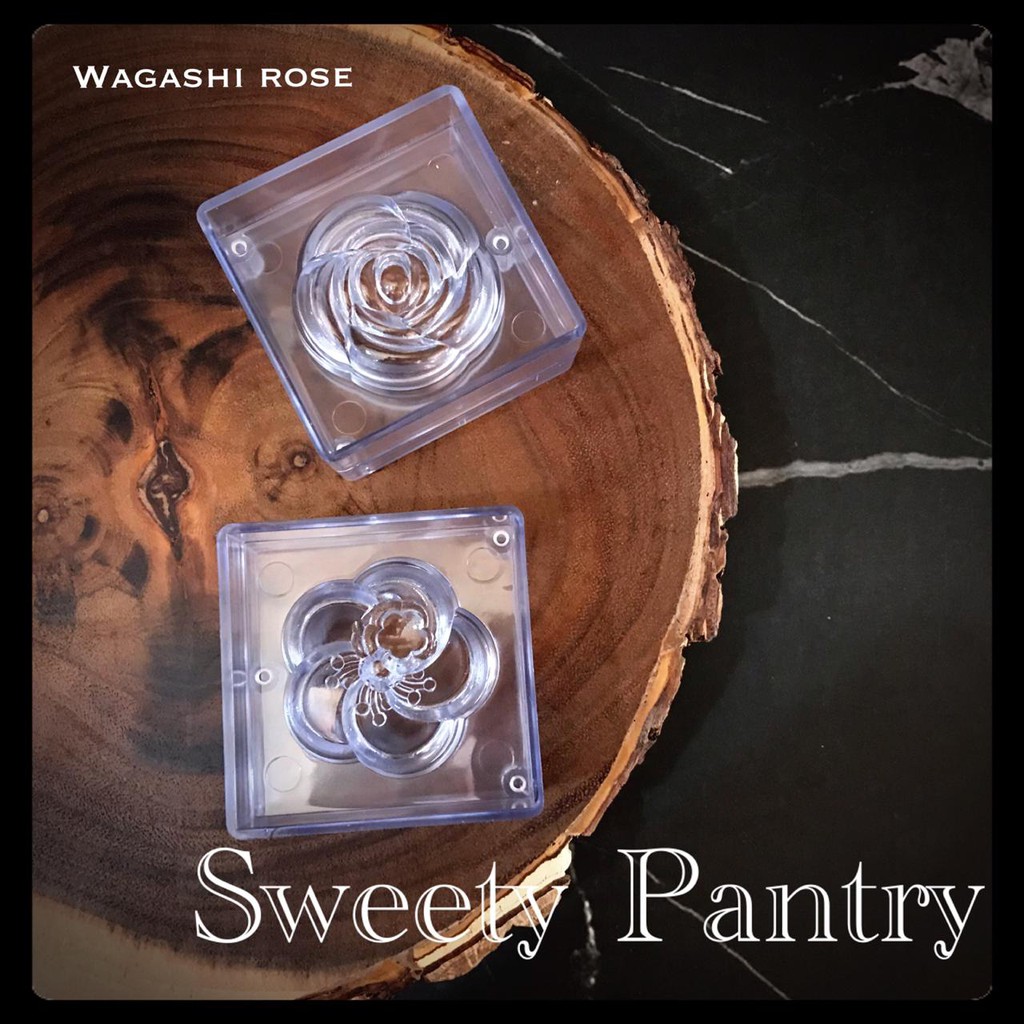 mold mooncake / cetakan kue kering / mould wagashi rose