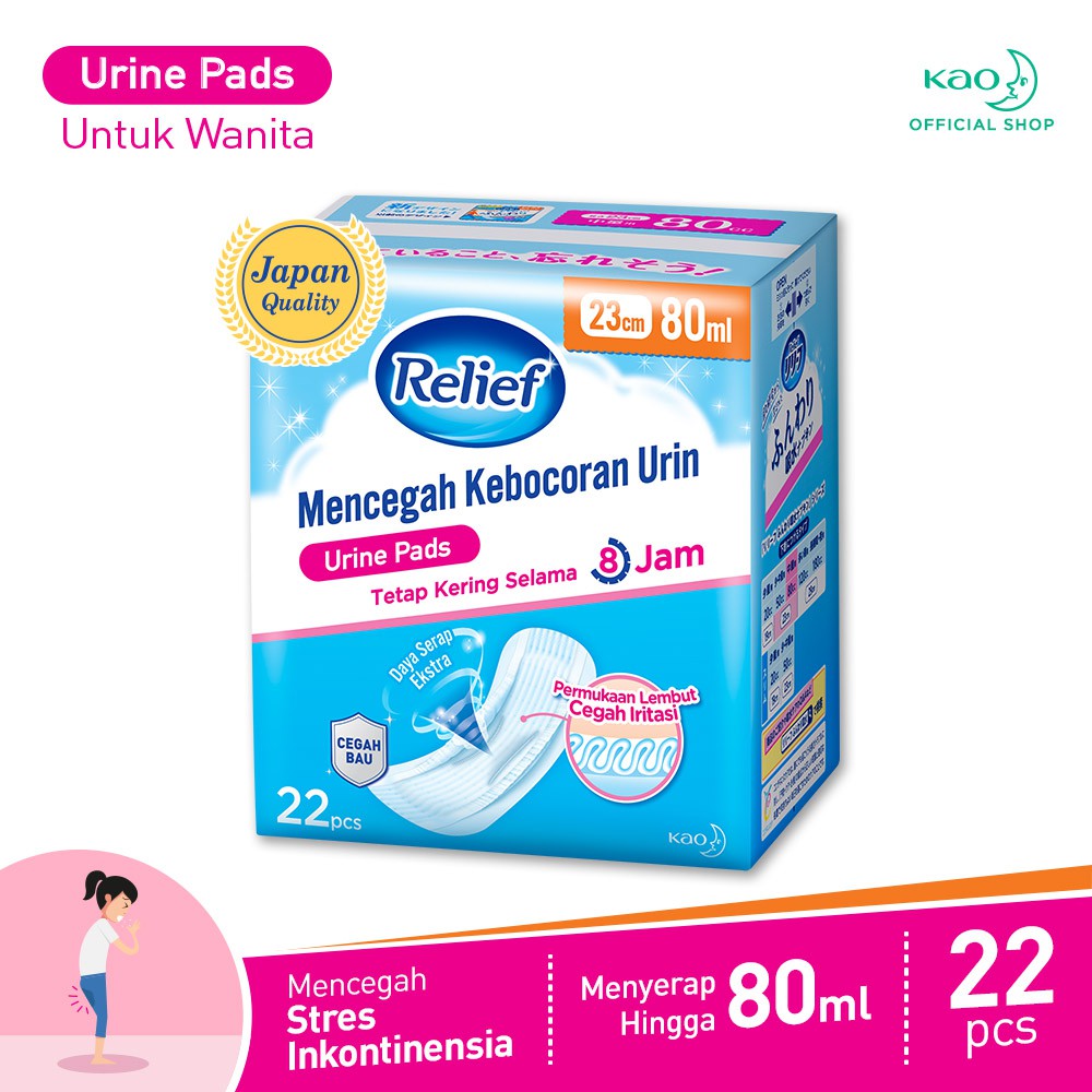 RELIEF Urine Pads 80 ml (RLF-SIP MEDIUM)