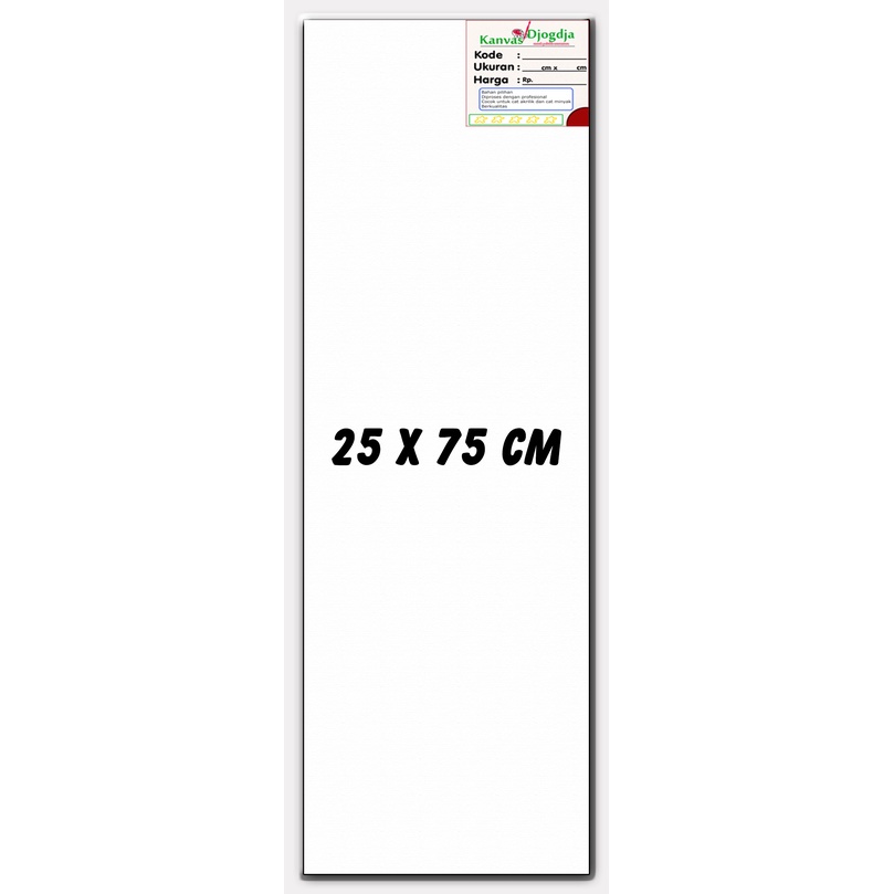 

Kanvas span standar ukuran 25 cm x 75 cm