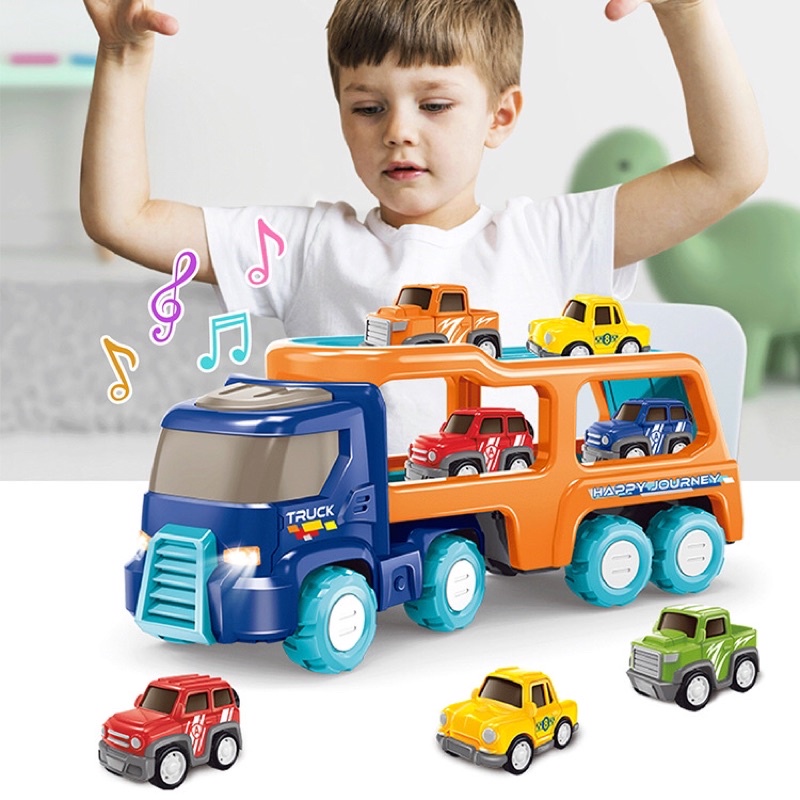 Mainan Mobil Truk Besar - Transport Cars - Mainan Mobil Kontainer set Premium