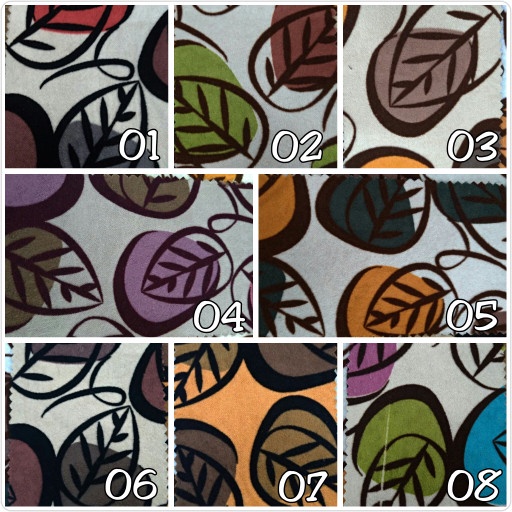 Kain Sofa / Jok / Kursi Admiral Motif Daun - Lovina ~ yst553