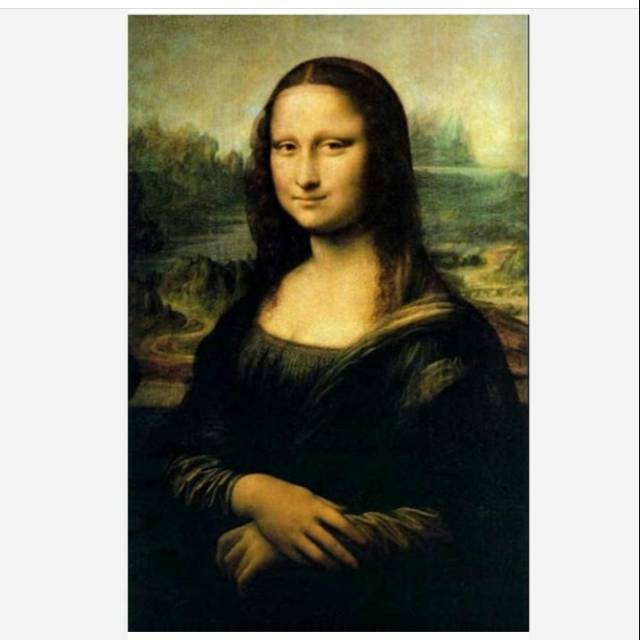 DIY Paket kristik monalisa leonardo da vinci full cross stitch 14ct kerajinan tangan sulaman sulam s