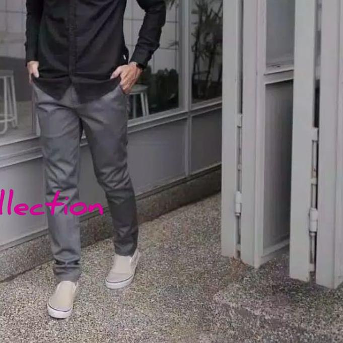 ✺ Baju Kemeja Pria Kasual Polos Hitam Putih Lengan Panjang baju pria kemeja cowok kemeja hitam ➪
