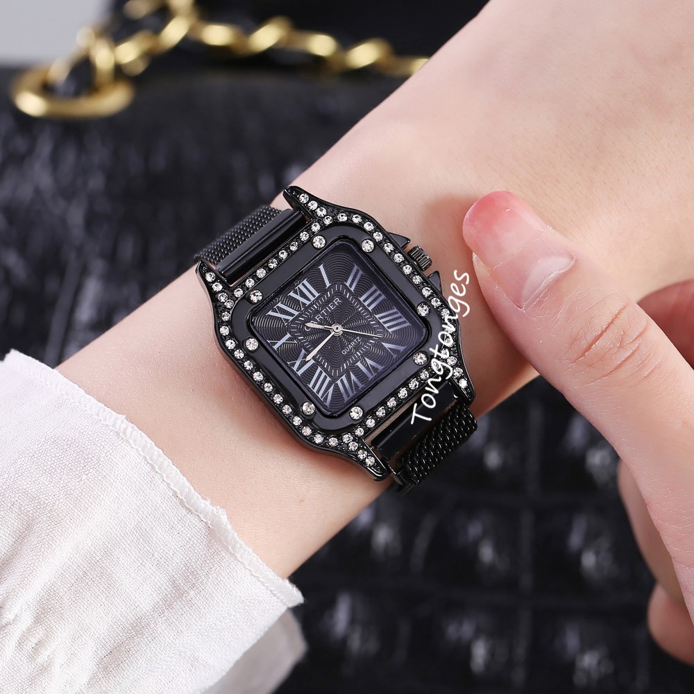 JAM TANGAN WANITA TOUCH PASIR MAGNET FASHION JAM TANGAN MURAH CEWEK  JAM TANGAN ANALOG IMPORT W126