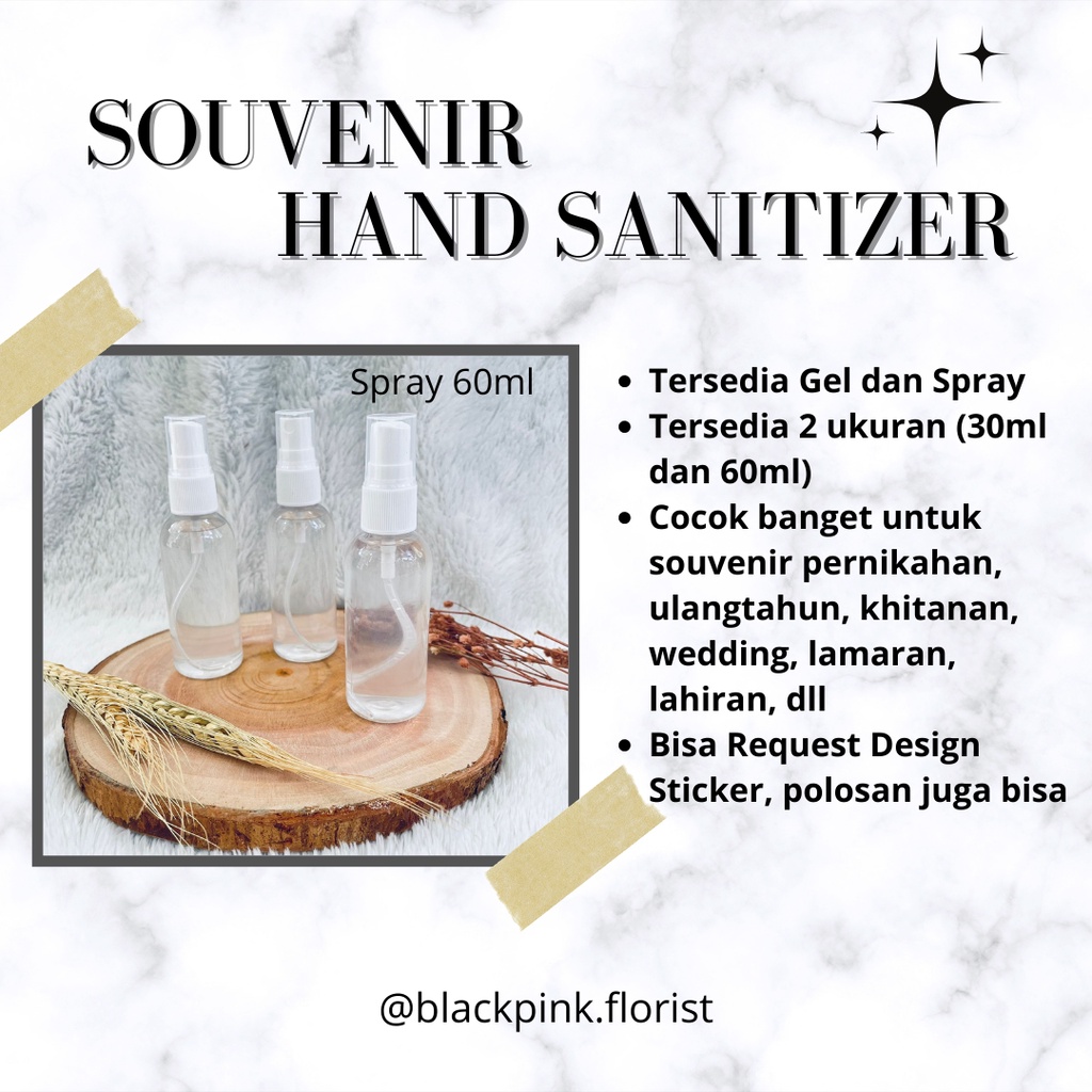 Souvenir Hand Sanitizer Estetik / Hand Sanitizer Custom / Hand Sanitizer Murah 30 Ml / Souvenir Pernikahan Khitan Birthday Murah