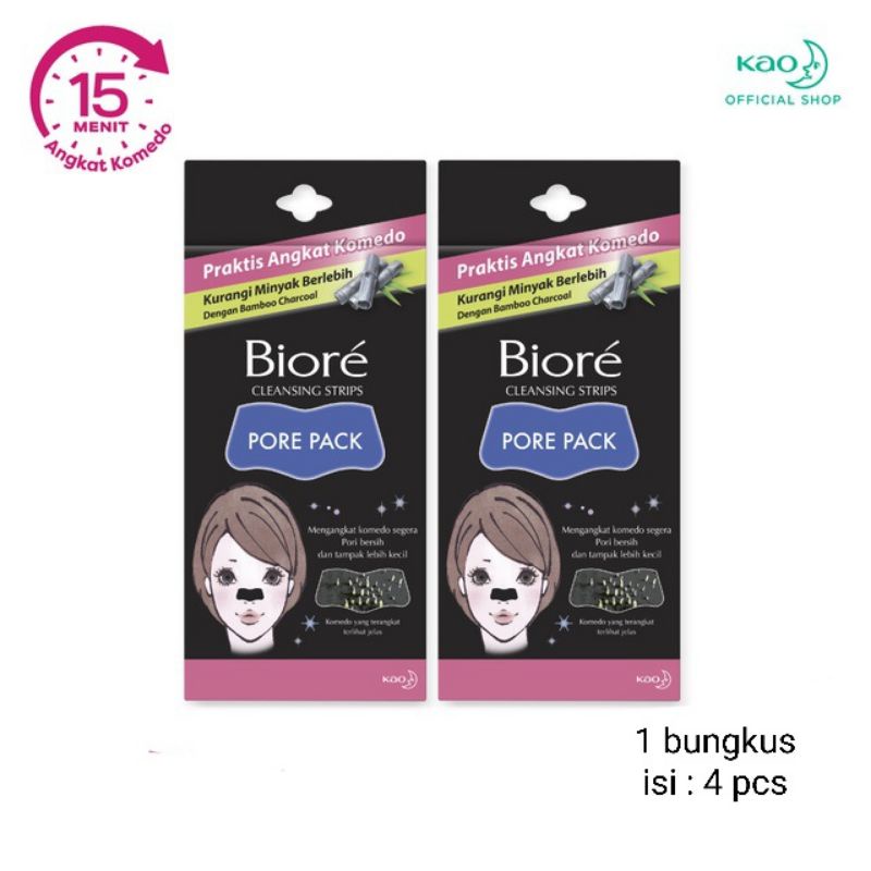 Biore pore pack Angkat komedo isi 4 pcs