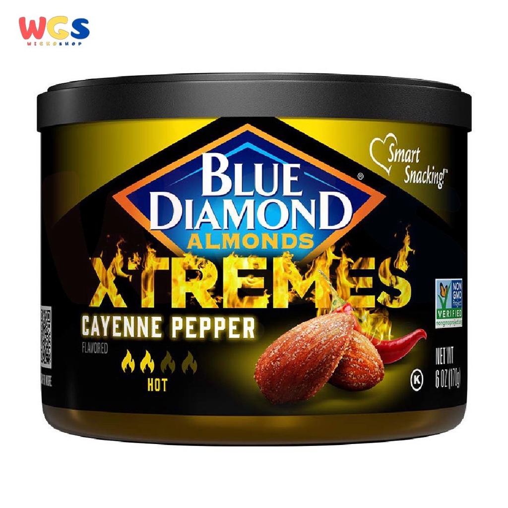 Blue Diamond Almonds Xtremes Cayenne Pepper flavored Nuts 6oz 170g