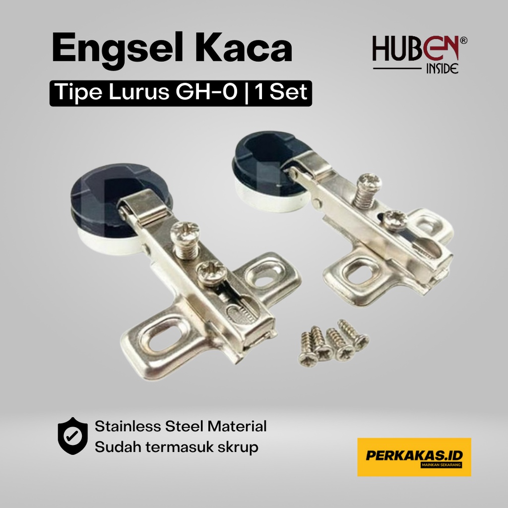 Engsel Sendok Kaca Lurus HUBEN GH-0