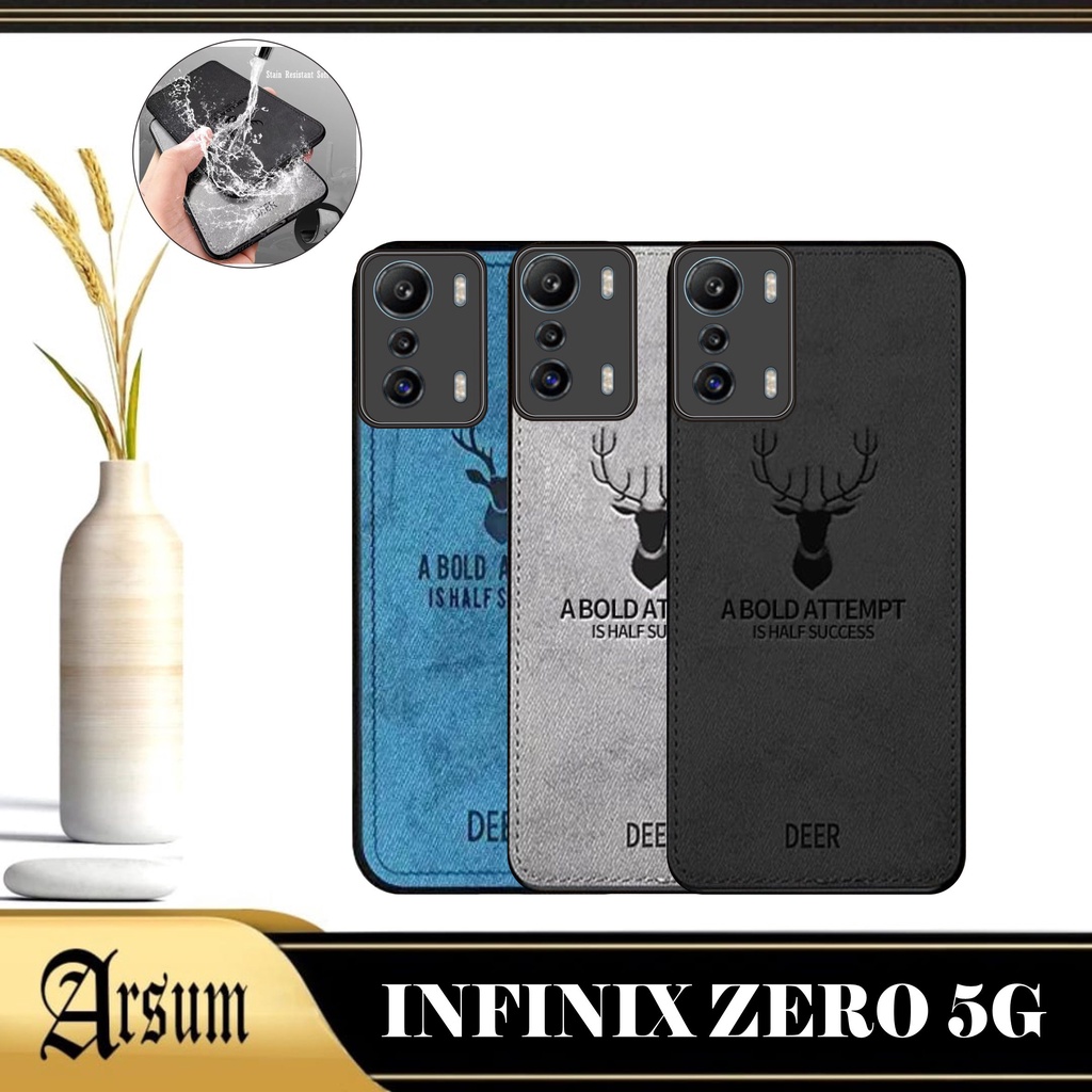 Promo Case DEER Infinix Zero 5G 2022 Softcase Motif Jeans Casing Handphone