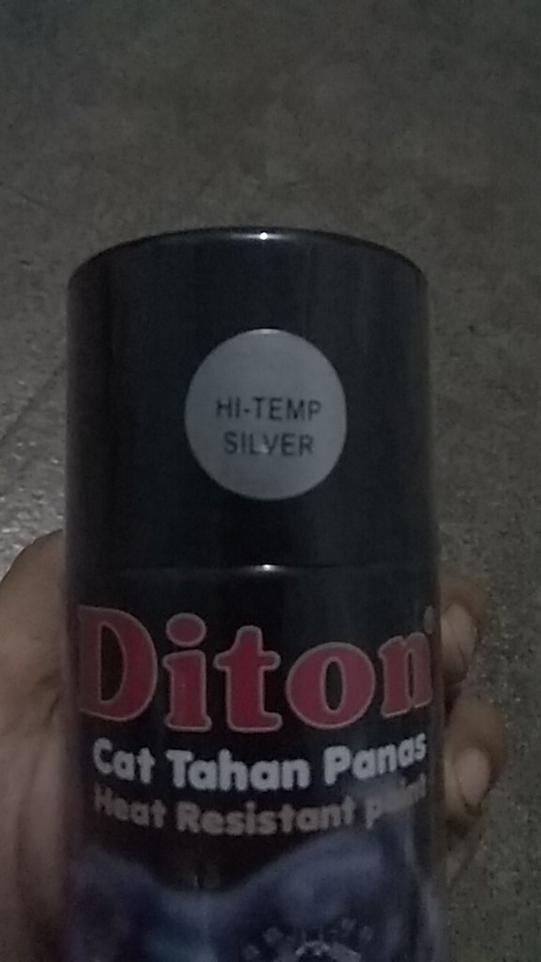 Hi Temp Silver Perak Diton Tahan Panas Cat Pylox Pilox Semprot 300 Cc