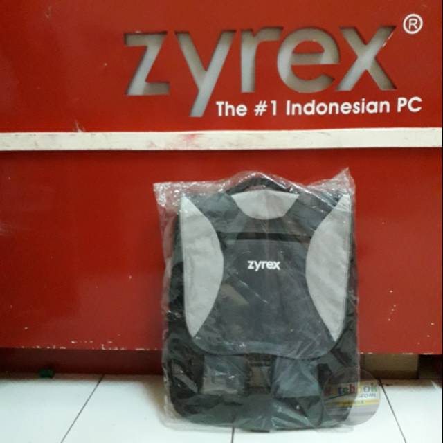 Tas laptop ransel Zyrex original notebook 14 15 15.6 inch backpack back pack ori hitam ringan kuat