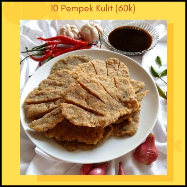 

Pempek Kulit Frozen 10Pcs Asli Ikan Tenggiri Enak Halal Empek Jambi