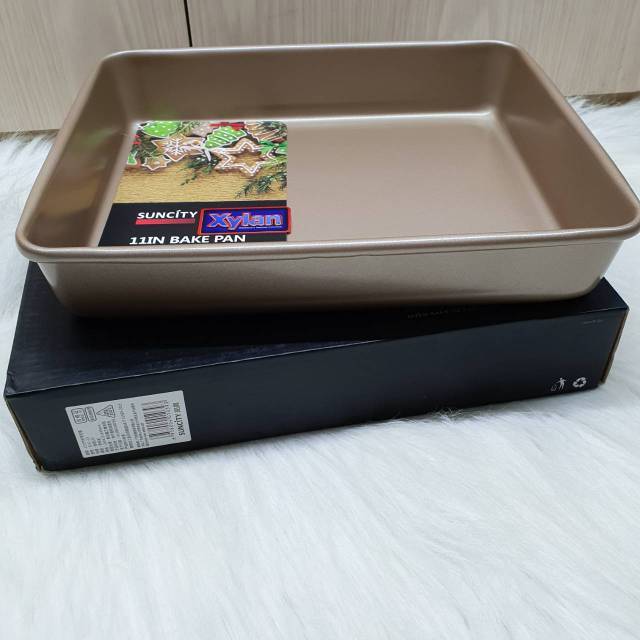 loyang suncity baking pan 11&quot; loyang bolu gulung bake pan 28x23x5 cm