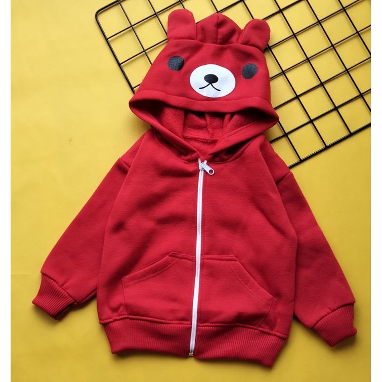 jaket mantel bayi fleece karakter 3-18 bulan