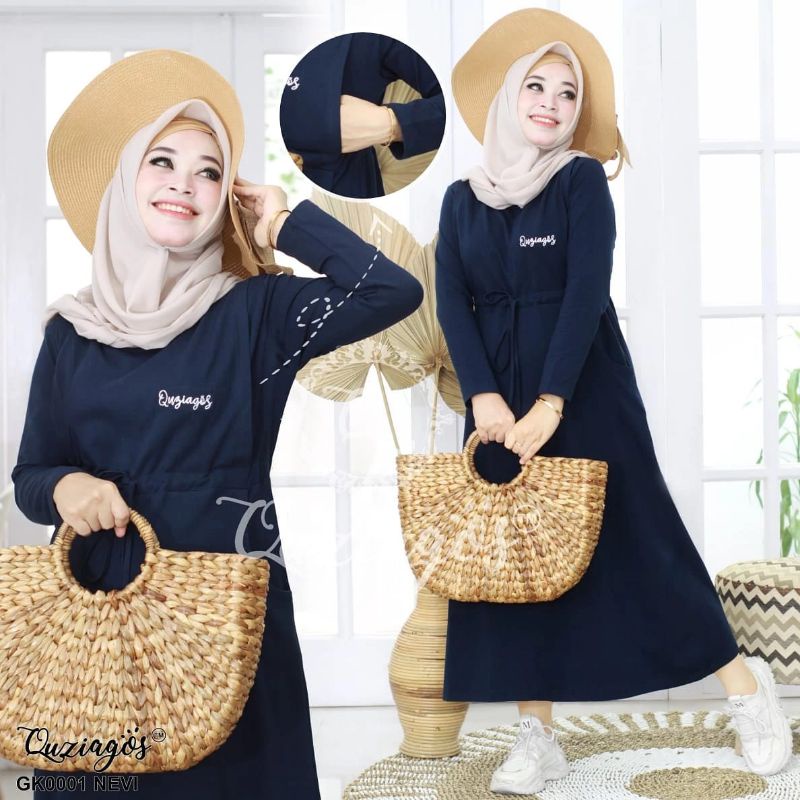 SALE READY SIAPA CEPAT DIA DAPAT GAMIS SPANDEK GK0001 QUZIAGOS