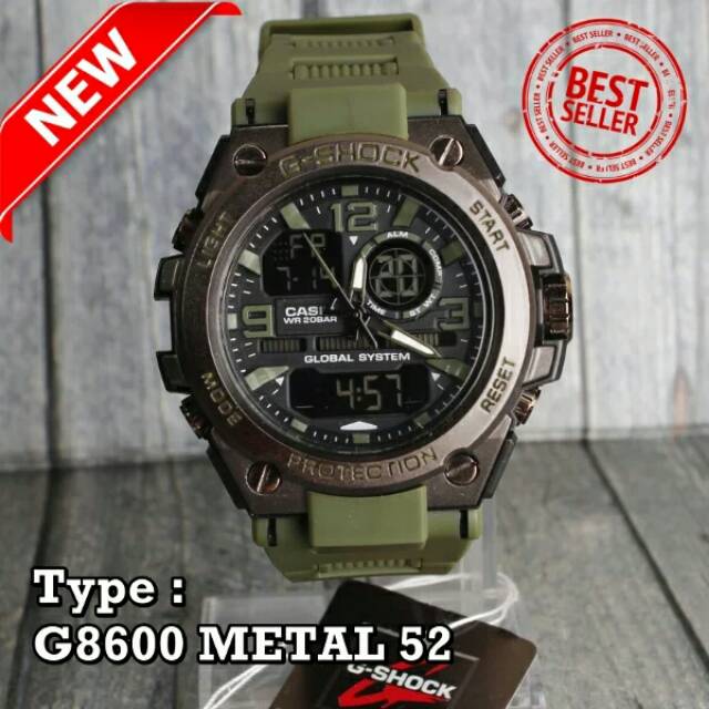 TERLARIS ... G-SHOCK pala besi metal G8600