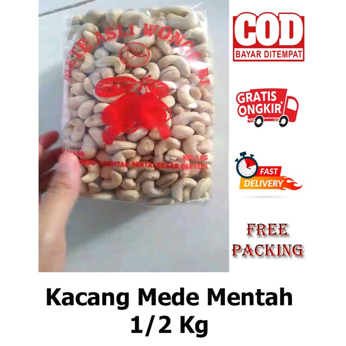 

Kacang METE Asli Wonogiri Berat 1/2Kg Kacang Mente Mede Mentah Fresh Baru Kupas
