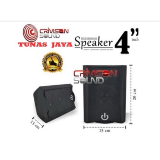 SPEAKER PASIF-PASIVE 4 INCH CRIMSON CR-402 2 WAY MONITOR PER 1 PCS