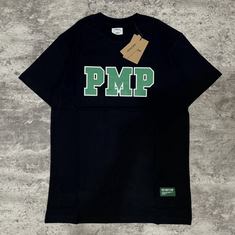 NOOV MUSIC Tshirt Baju Kaos Pot Meets Pop - PMP Initial Black
