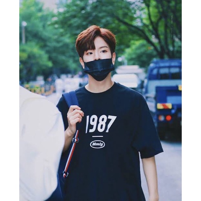 kaos casual tshirt oversize pria wanita MMLG tee 1987 seoul spao jastip korea baju taehyung kaos bts
