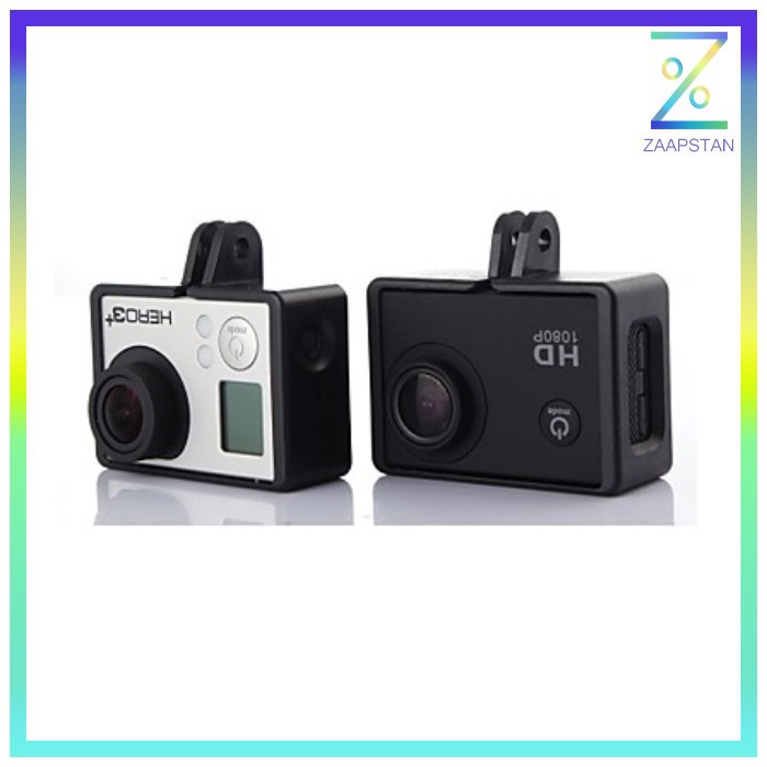 Plastic Side Frame for SJCAM SJ4000 EKEN H9 H9R Pro Action Camera - Bl