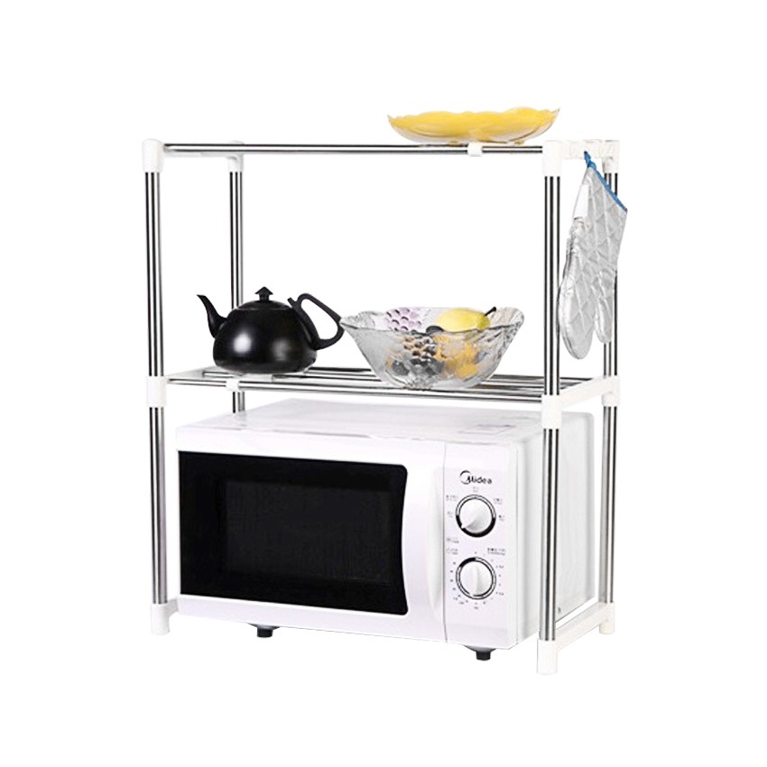 Home Klik Microwave Oven Stainless Steel Rak Penyimpanan Home Klik Microwave Oven Stainless Steel Rak Penyimpanan