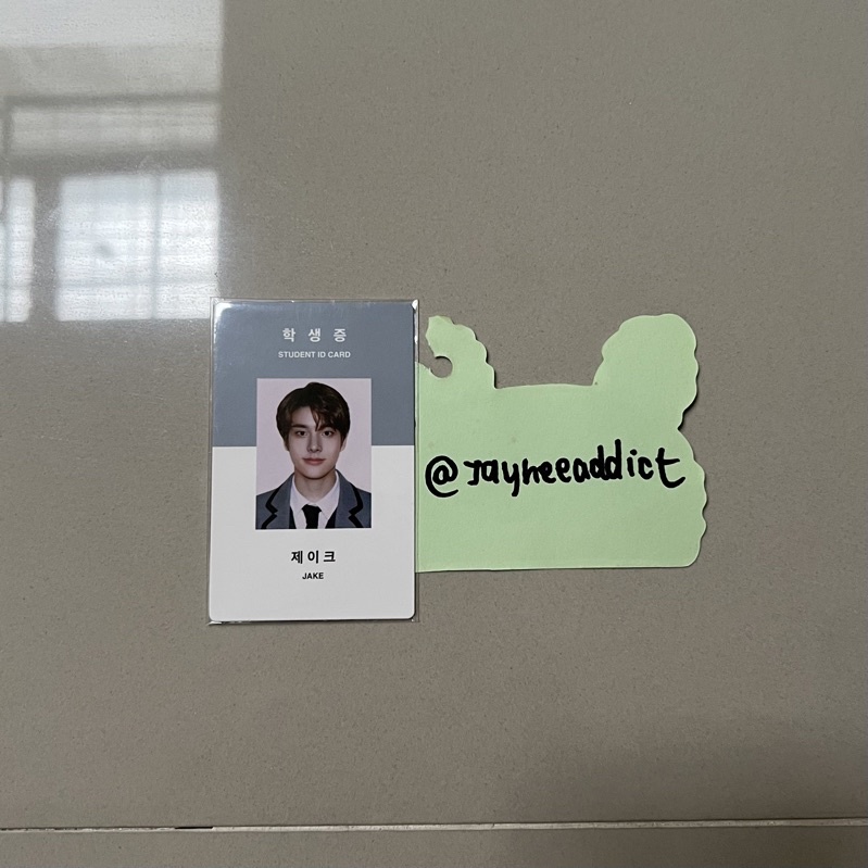 Enhypen Jake id card season greetings idc photocard pc sg