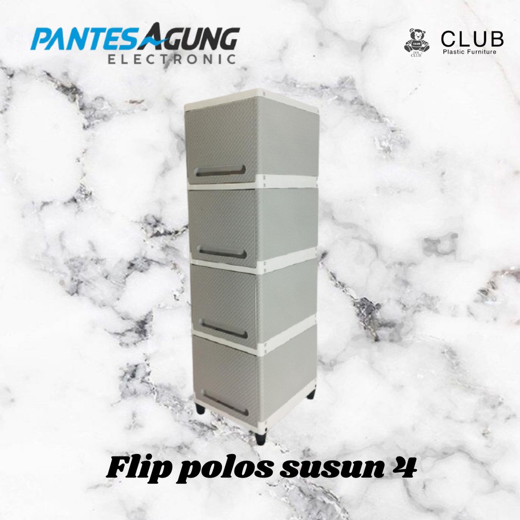 Lemari Plastik Club Flip Cabinet 3 , 4 dan 5 susun