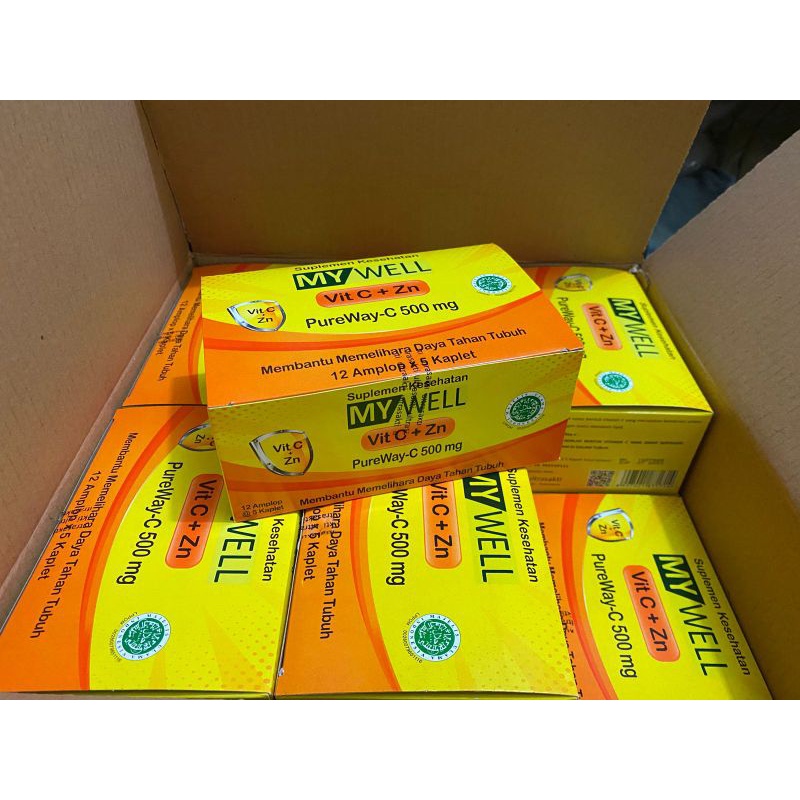 My Well Vit C + Zn PureWay-C 500 mg 1 Box Isi 60 Kaplet