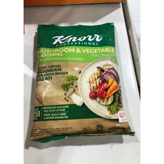 

Knorr Mushroom & Vegetable Seasoning Kaldu Jamur Jamur Mushroom Powder Vegan Food 400gr Tanpa MSG Plant-based Termurah