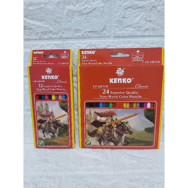 

pensil warna kenko 12 - 24 warna panjang