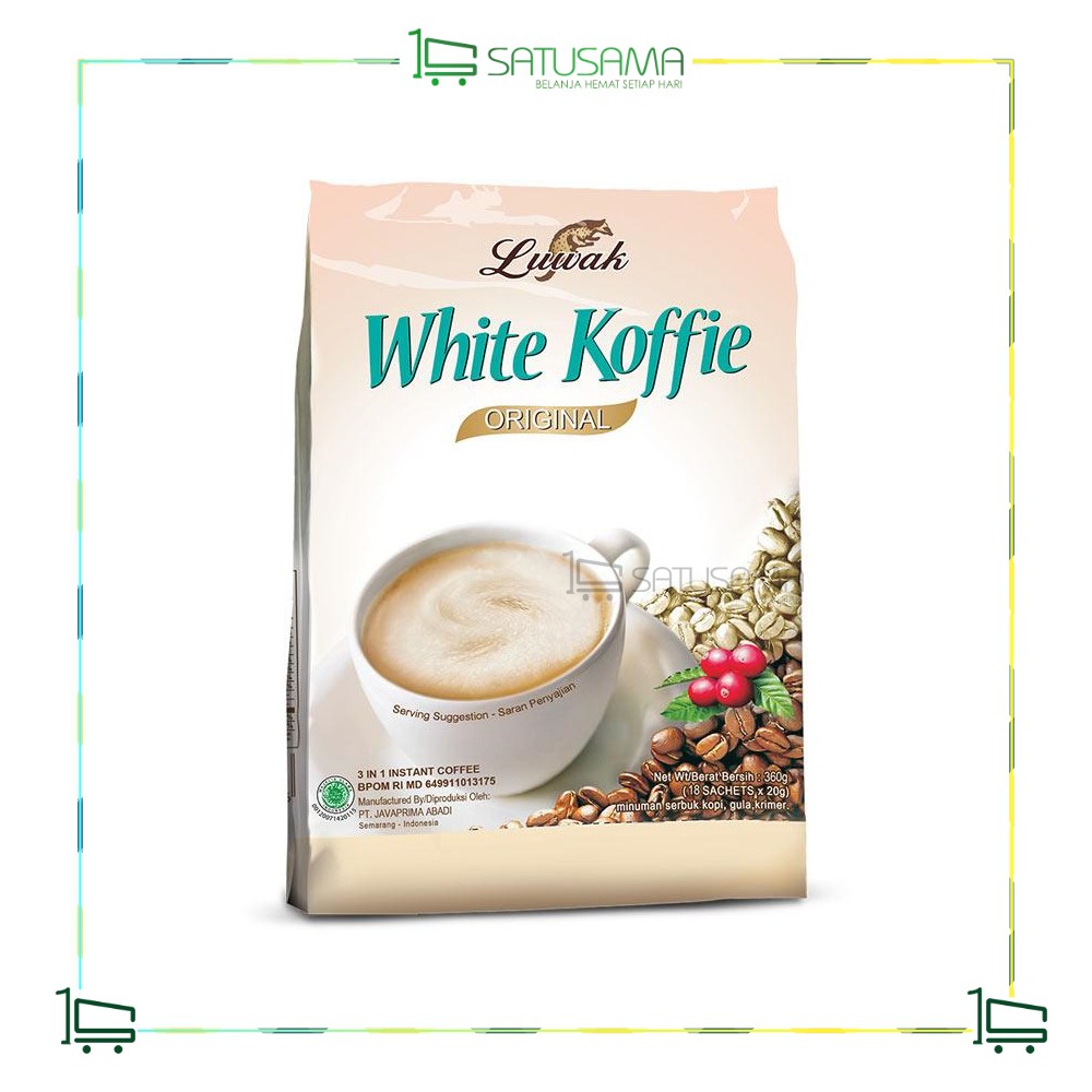 

Luwak White Coffee Bag 18s / satusama