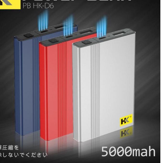 Jual New! Powerbank Hk D6 5000Mah 1 Usb ,, Indonesia|Shopee Indonesia