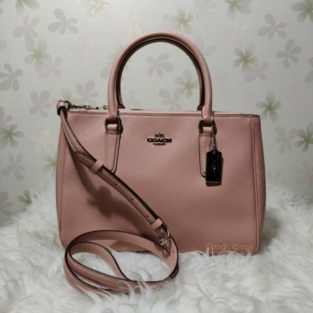 ORIGINAL Tas Coach Mini Surrey Satchel Petal Pink