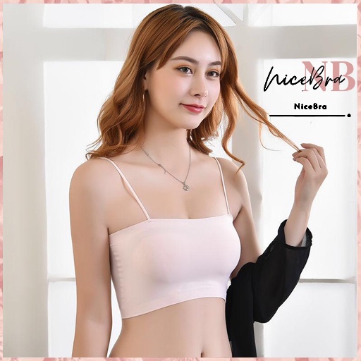 Brasay Bra Wanita Model Kemben Sport Bra Pakaian Dalam Wanita BH Tanpa Kawat 1005