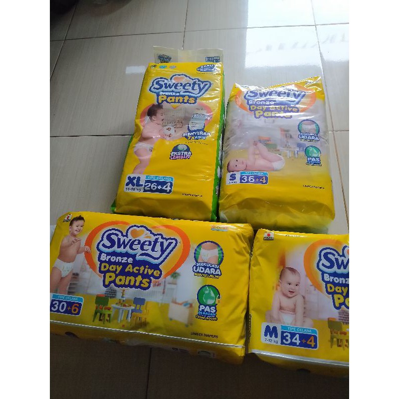Sweety Bronze  L 30+6 / Popok bayi Sweety Bronze/Diapers