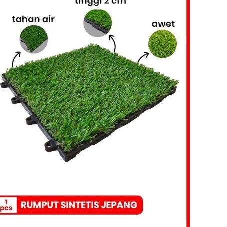 ☟ Mitra Loka Ubin Rumput Sintetis Indoor Outdoor Interlock Lantai Decking Tile Flooring Parquete Kar