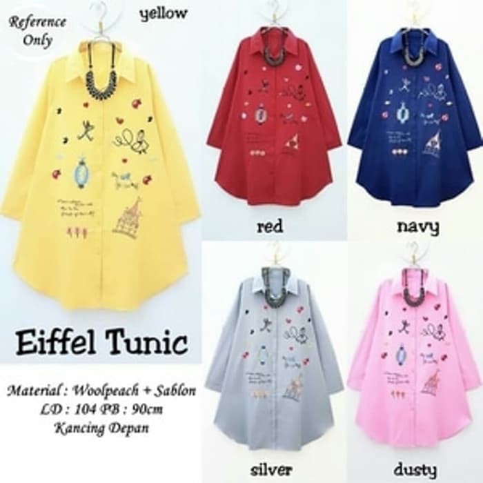 Baju Atasan Blouse Wanita Eiffel Tunic Murah