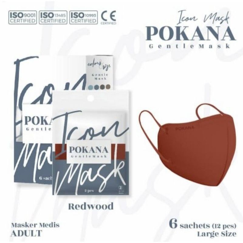 Pokana Icon Gentle Mask 4ply medical mask per box