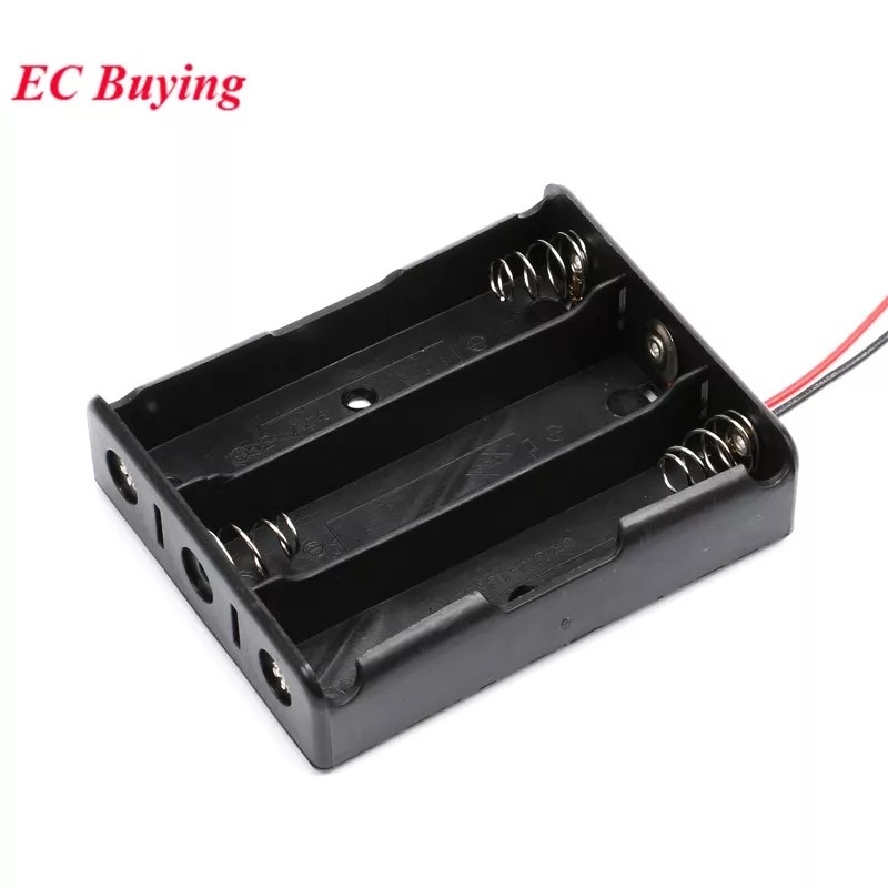 Battery Case 18650 3.7V Tempat Baterai Kotak Baterai Case 3 Dan 4 Slot