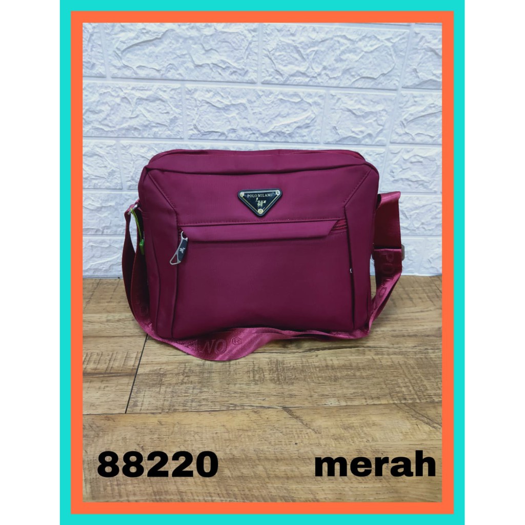 TAS SELEMPANG PRIA POLO MILANO UKURAN 10 inch  88220 Tas Pria Tas selempang import Asli Murah