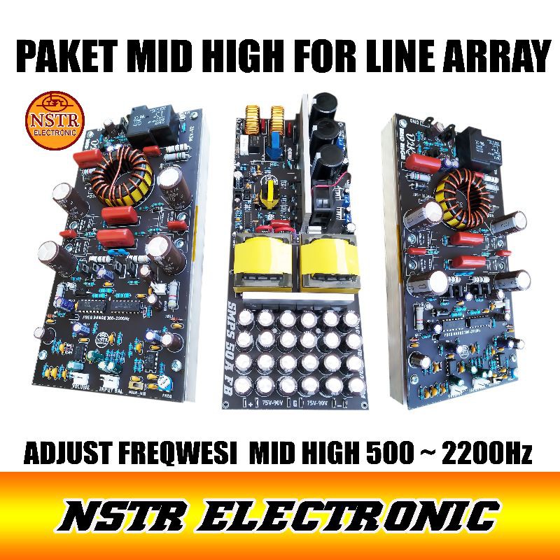 paket streo amplifeir mid high D2k5 dan smps 50A for line array