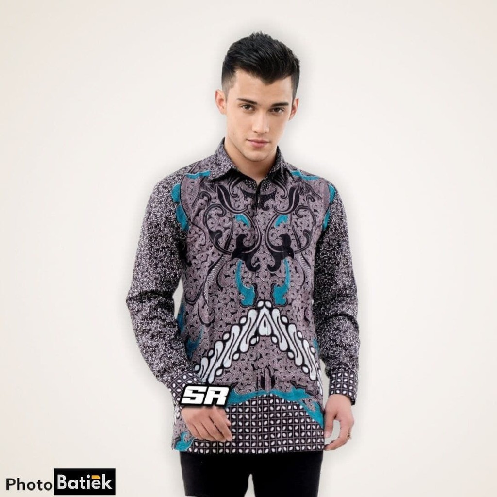 KEMEJA BATIK PRIA LENGAN PANJANG UKURAN REGULER M L XL XXL