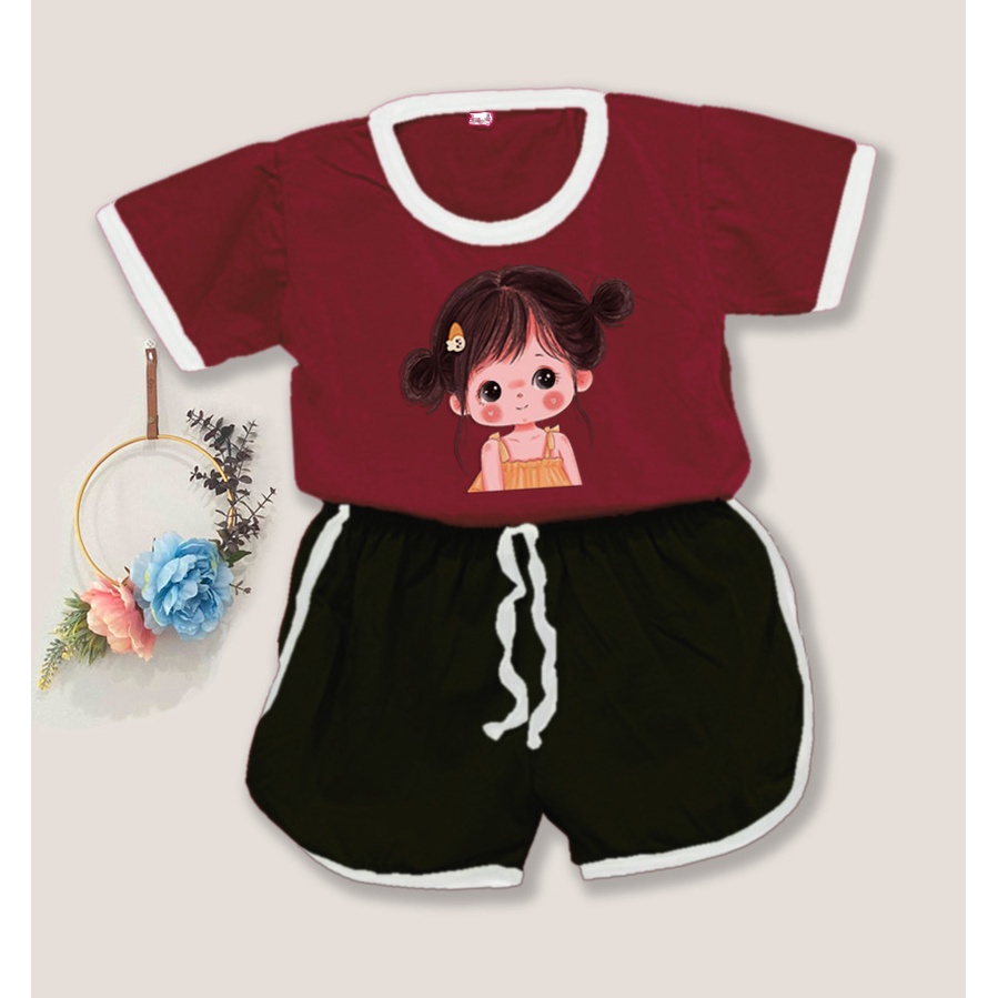 IL - SETELAN PLAYSET CUPA CUP BAJU ANAK KARAKTER DIVA / SET ANAK BALITA CORN MINNIE DIVA / SETELAN ANAK UNISEX